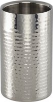 Flaschenkühler, silber gehämmert