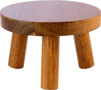 Buffetständer "Holzfuß" Ø 15 cm, H: 10 cm