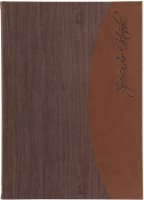Speisekarte "Felia" A4 dunkelbraun + braun