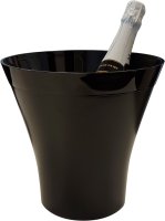 Flaschenkühler konisch SAN schwarz