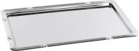 Serviertablett Edelstahl mit Dekorrand