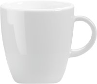 Latte Macchiatotasse obere weiß