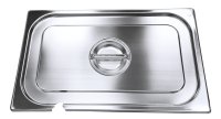 GN-Deckel mit Löffelausschnitt Edelstahl für 1/1