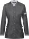 Kochjacke Damen, Bikerstyle, langarm, anthrazit Gr. S ()
