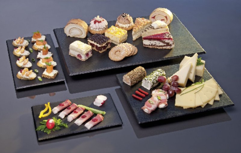 Melamin-Buffetplatte "Lava" GN 1/4 (2)