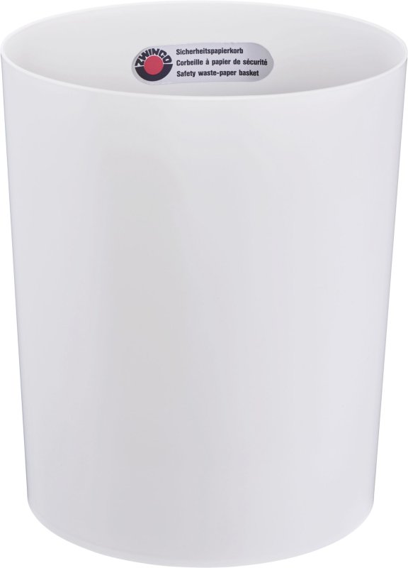 Sicherheitspapierkorb mit Aluminium-Einsatz lichtgrau (2)