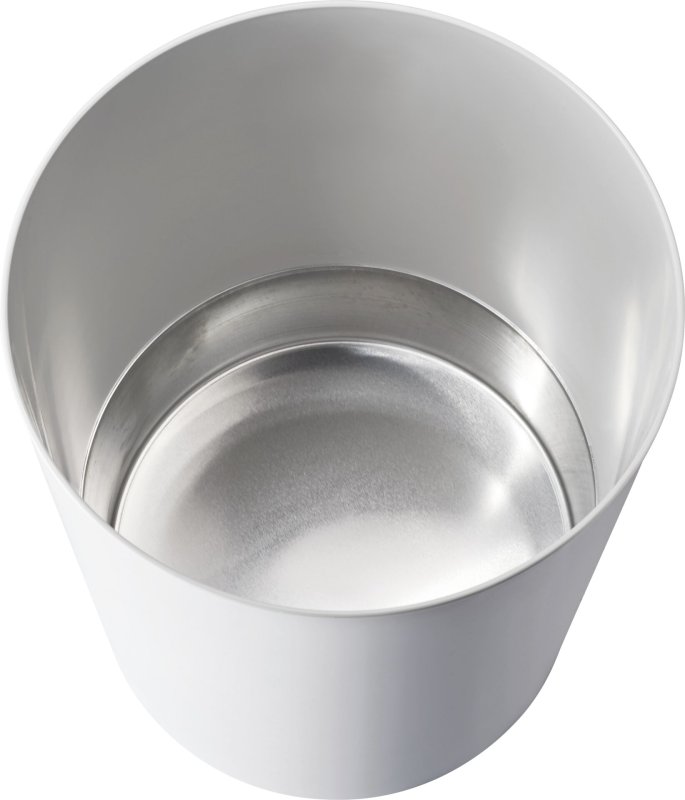 Sicherheitspapierkorb mit Aluminium-Einsatz lichtgrau (1)