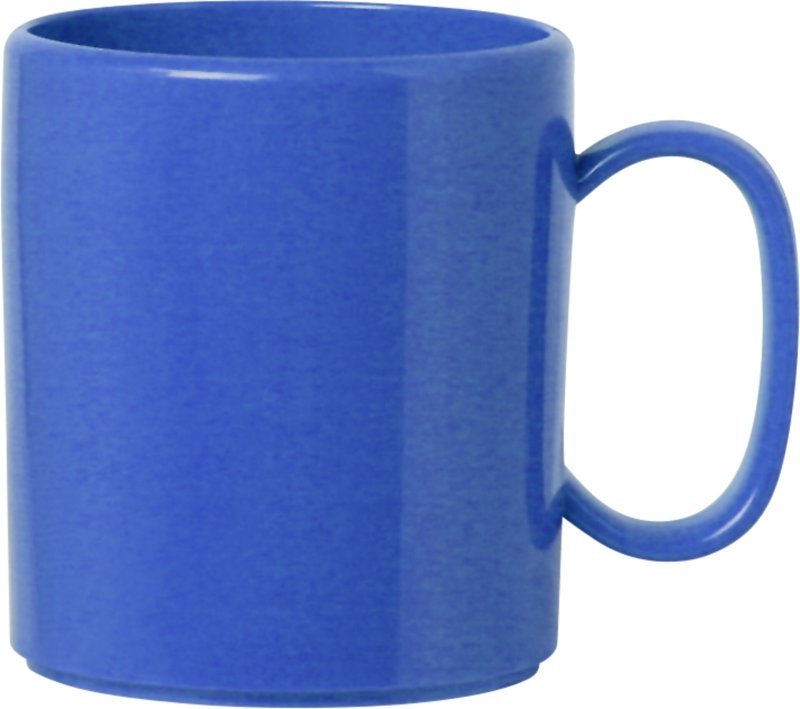 Becher "Colour" mit Henkel blau (1)