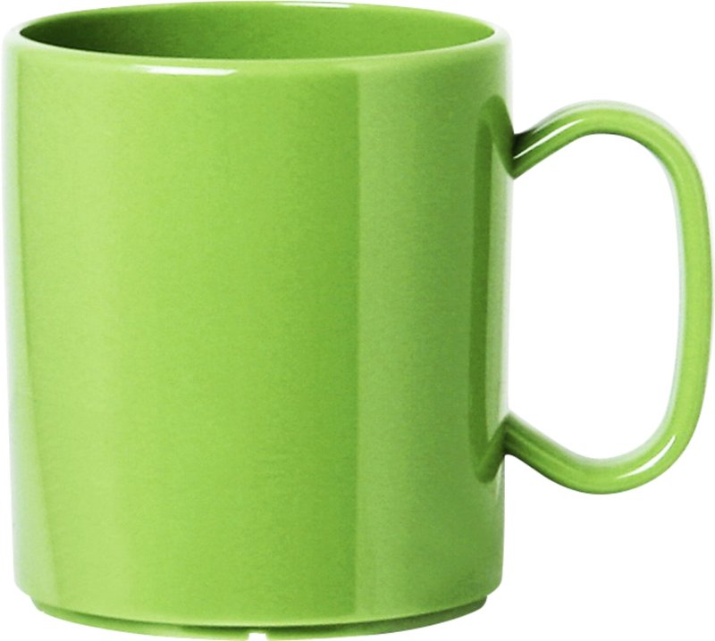 Becher "Colour" mit Henkel grün (1)