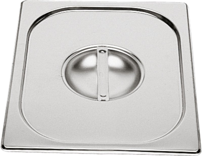 GN-Deckel ohne Löffelausschnitt Edelstahl für 1/4 (1)