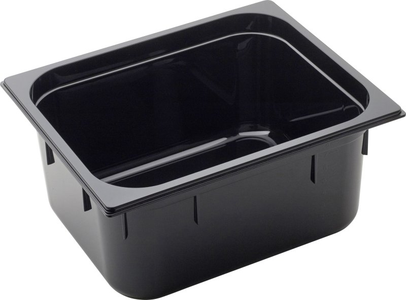 GN Behälter 1/2 Polycarbonat schwarz T: 150mm (1)