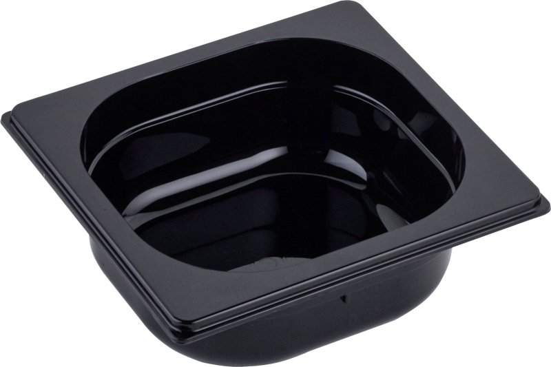 GN Behälter 1/6 Polycarbonat schwarz T: 65mm (1)