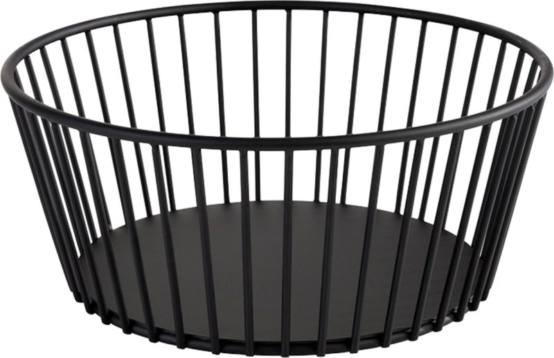 Korb "Urban" Metall, schwarz Ø 20 cm x H: 8,5 cm (1)