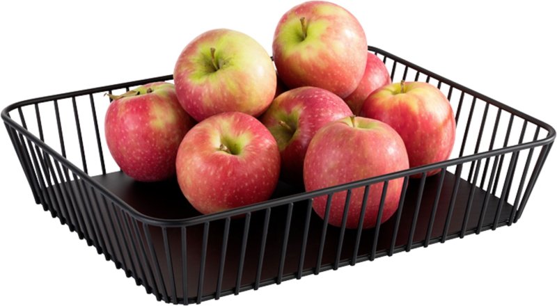 Korb "Urban" Metall, schwarz Ø 20 cm x H: 8,5 cm (3)