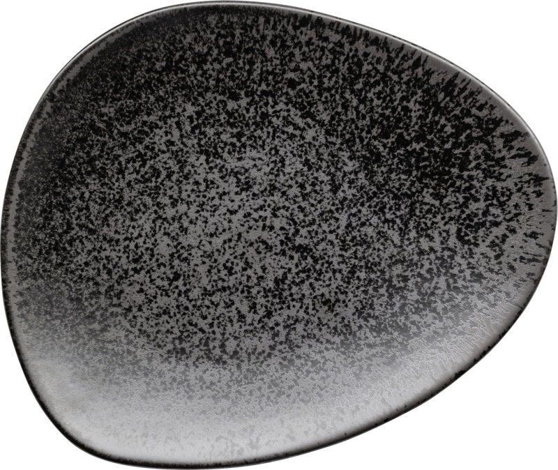 Porzellanserie „Ebony" Teller flach 25x20,6cm (1)