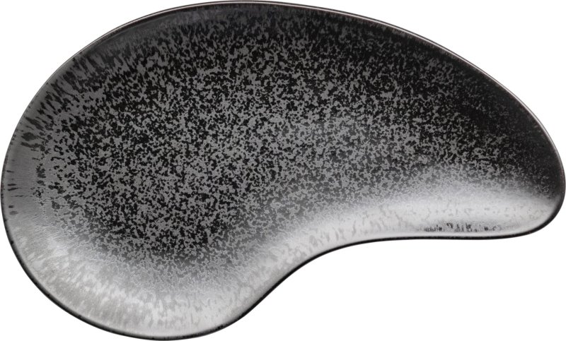 Porzellanserie „Ebony" Platte flach oval 36x21cm (1)