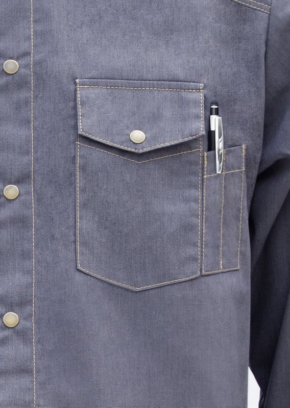 Kochhemd „Jeans Style" Gr. 48 (6)