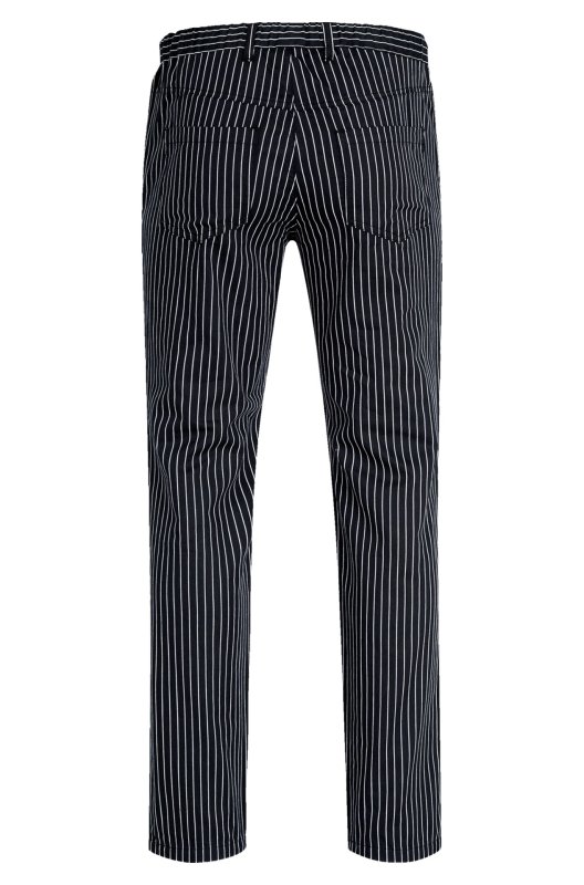 Herren-Hose "Five-Pocket" gestreift schwarz/ weiß Größe 42 (2)
