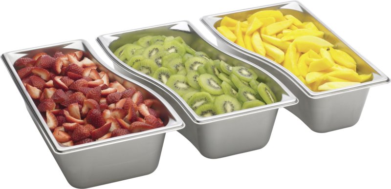 GN-Behälter "Twist", Edelstahl 1/3 außen 100mm (1)