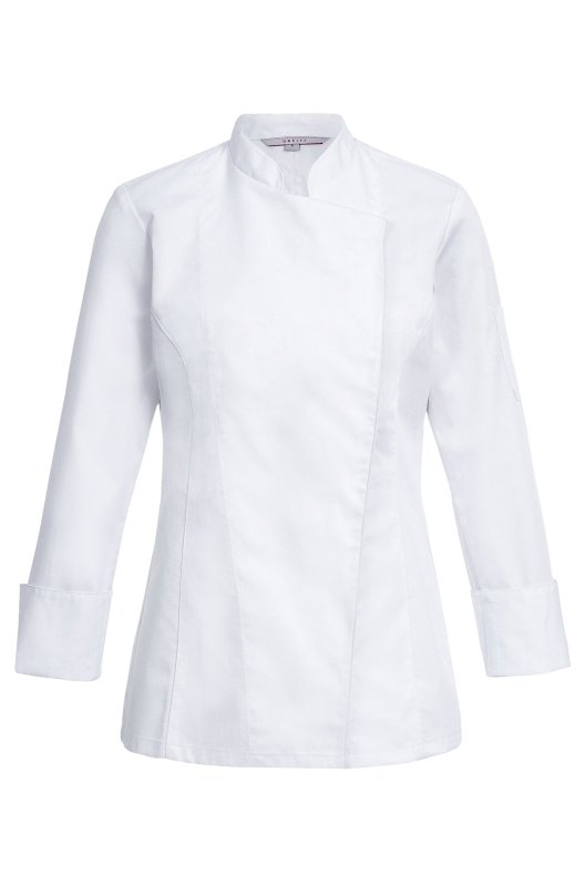 Kochjacke Damen, Druckknöpfe, langarm Größe XL (1)