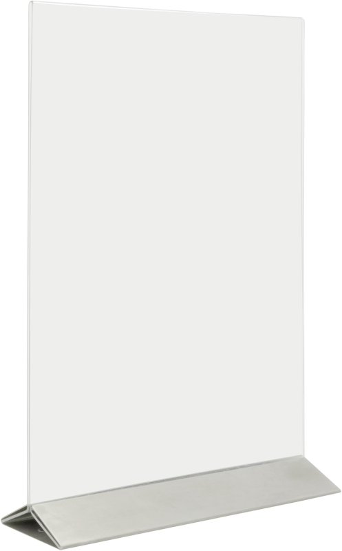 Kartenhalter mit Edelstahlfuß A4 (1)