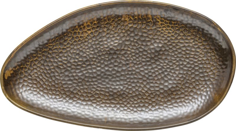 Porzellanserie "Rusty" Platte flach oval 38x21cm (1)