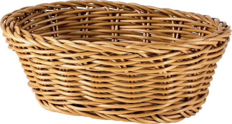 Korb oval 18x13x6cm braun (1)