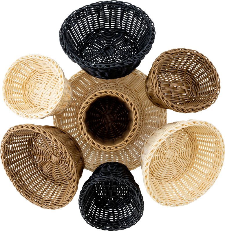 Korb rund 20x8cm beige (2)