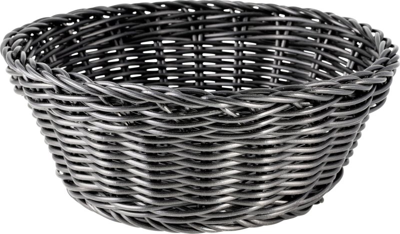 Korb rund 20x8cm schwarz (1)