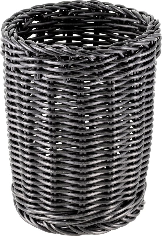 Korb Besteck rund 11,5x15cm schwarz (1)