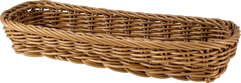 Korb Besteck rechteckig 27x11x4,5cm braun (1)