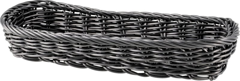Korb Besteck rechteckig 27x11x4,5cm schwarz (1)