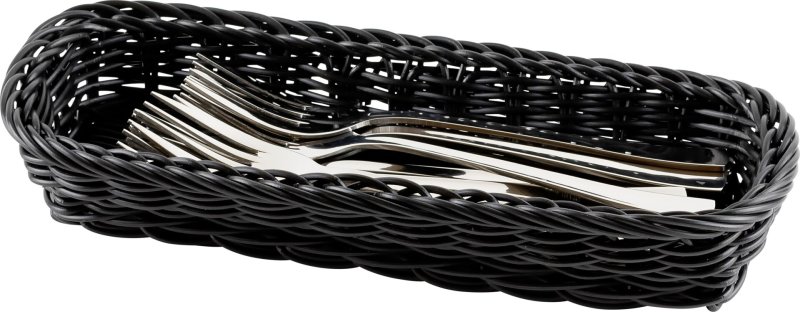 Korb Besteck rechteckig 27x11x4,5cm beige (2)