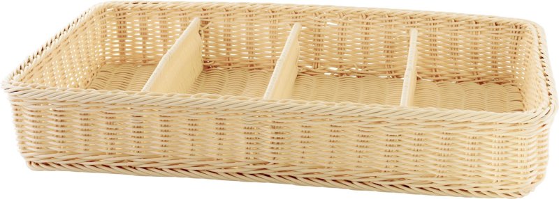 Korb Besteck 4 Fächer GN 1/1 beige (1)