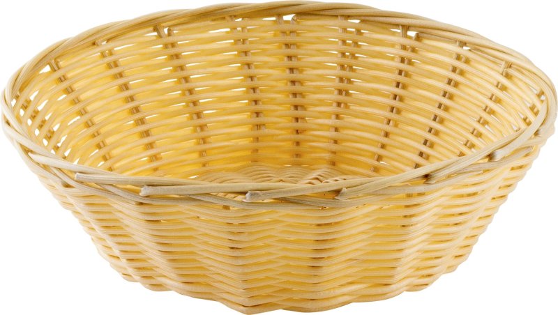 Korb leichte Ausführung, beige rund 20x7cm (1)