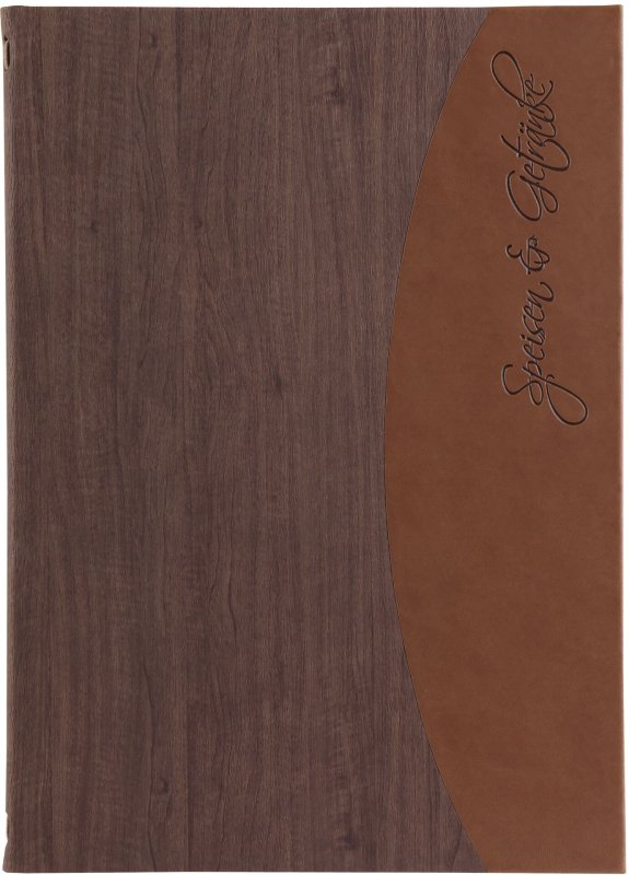Speisekarte "Felia" A4 dunkelbraun + braun (1)