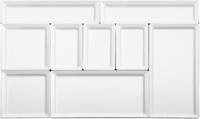 Tablett „Pure" GN, Melamin, 30 mm tief 1/1 GN (3)