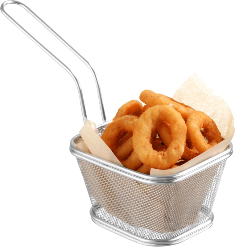 Mini-Servier-Frittierkorb, rechteckig 13,0x10,5 cm (1)