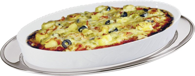 Bratenplatte/Servierplatte oval 40x26cm (2)