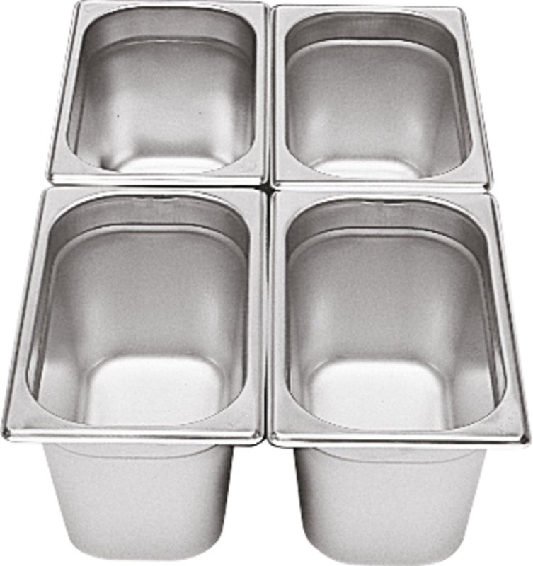 GN-Behälter 1/4 Edelstahl 200mm (3)