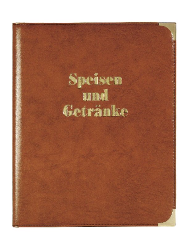 Speisekarte A4 mit Buchschrauben A4, rot (2)
