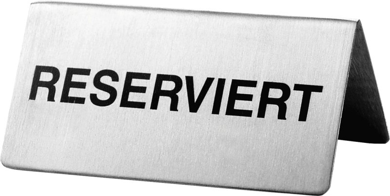 Aufsteller "Reserviert" (1)