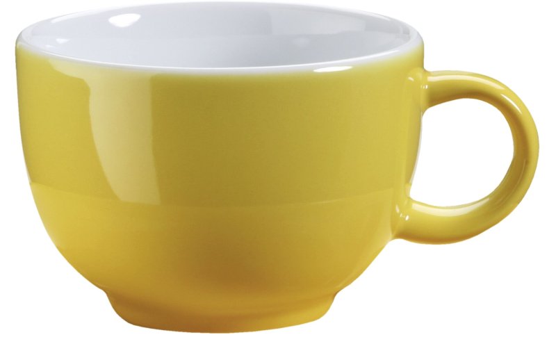 Kaffee-/Cappuccinotasse obere gelb (2)