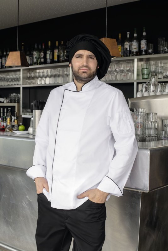 Kochmütze "Paris" schwarz (3)