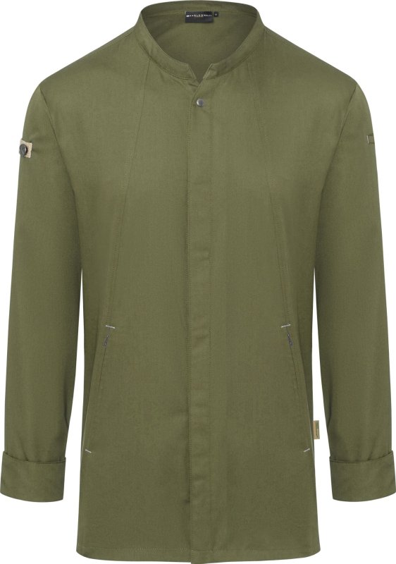 Kochjacke Herren "Green-Generation", moosgrün 48 (2)