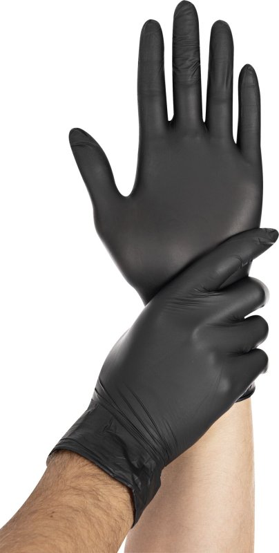 Nitrilhandschuhe, schwarz Gr. 10/XL (1)