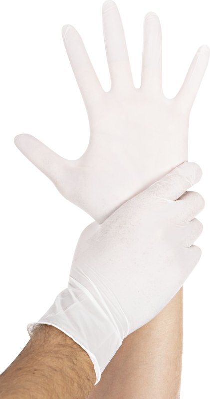 Nitrilhandschuhe, weiß Gr. 10/XL (1)