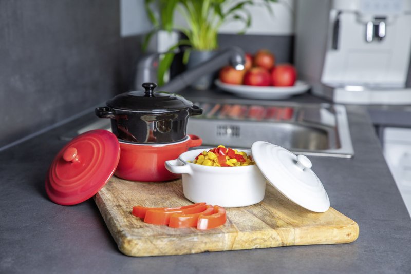 Mini-Casserole "Lory" Ø10cm H:5cm weiß (2)