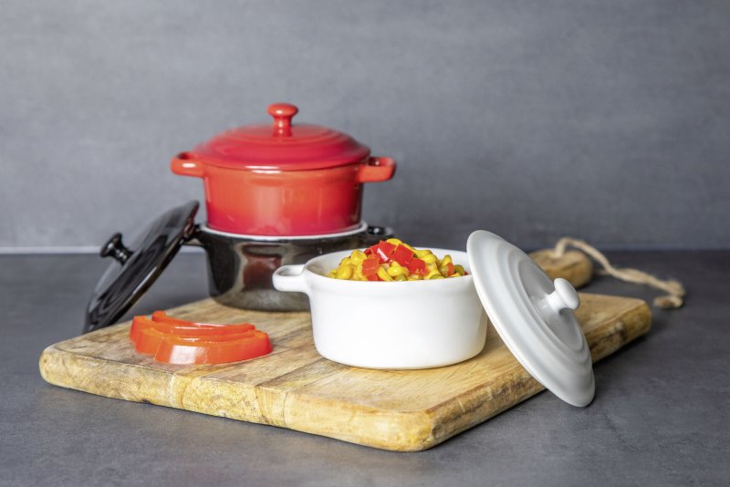 Mini-Casserole "Lory" Ø10cm H:5cm weiß (1)