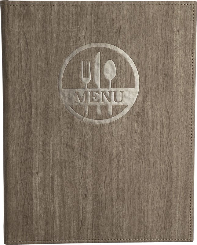 Speisekarte A4 "Madera" braun (1)